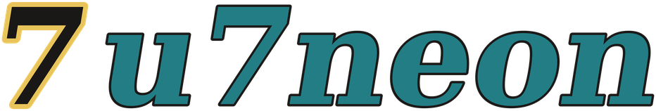 7u7neon logo